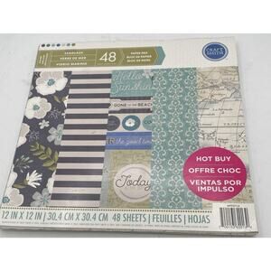 Seaglass By Craft Smith 12 X 12 Paper Pad~48 sheets